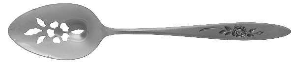 Rose Shadow (Stainless) Pierced Tablespoon (Serving Spoon)