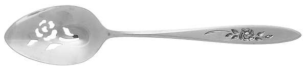 Rose Shadow (Stainless) Pierced Tablespoon (Serving Spoon)