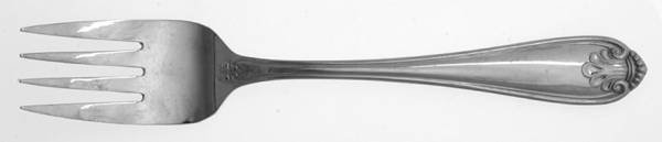 Royal Shell (Stainless) Medium Solid Cold Meat Serving Fork