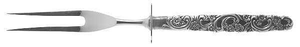 Rubaiyat (Sterling, 1969) Small Steak Carving Fork with Stainless Prongs