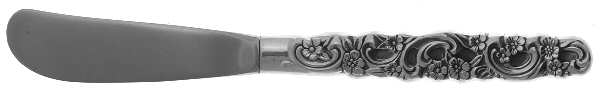 Rubaiyat (Sterling, 1969) Modern Hollow Butter Spreader (Stainless)