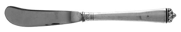 Satin Beauty (Sterling, 1966) Butter Spreader Hollow Hdl-Paddle/Stainless Blade