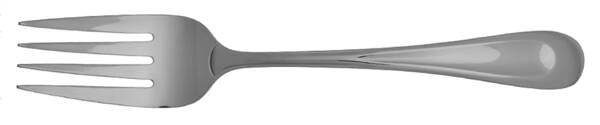 Sand Dune (Stainless, Glossy, Wide Indent Center) Medium Solid Cold Meat Serving Fork