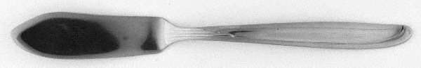 Sand Dune (Stainless, Groove Down Side) Flat Handle Master Butter Knife