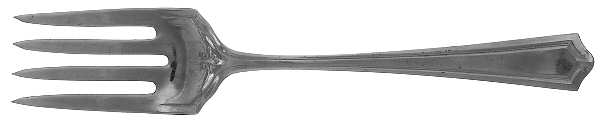 Salem (Silverplate, 1915) Small Solid Cold Meat Serving Fork