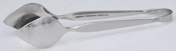 Satinique (Stainless, Older) Sugar Tongs Solid HC