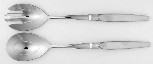 Satinique (Stainless, Older) (2 Pc) Solid Salad Set