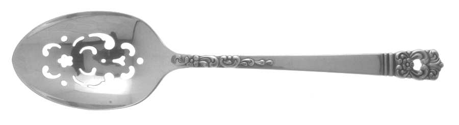 Scandinavia (Silverplate, 1970) Pierced Tablespoon (Serving Spoon)