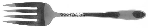 Sea Breeze (Stainless) Medium Solid Cold Meat Serving Fork