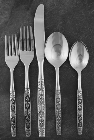 Secret Fling (Stainless) 5 Piece Place Setting