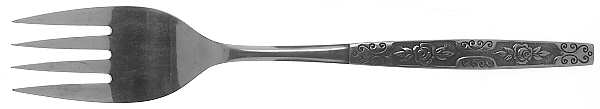 Secret Fling (Stainless) Medium Solid Cold Meat Serving Fork