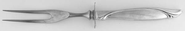 Sentimental (Sterling, 1960) Small Steak Carving Fork with Stainless Prongs