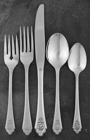 Sentimental Rose (Stainless) 5 Piece Place Setting