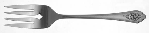 Sentimental Rose (Stainless) Medium Solid Cold Meat Serving Fork