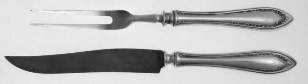 Sheraton (Silverplate, 1910) Small Stainless Blade 2-Piece Steak Carving Set