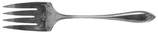 Sheraton (Silverplate, 1910) Small Solid Cold Meat Serving Fork