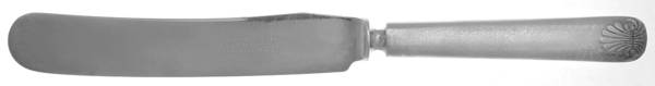 Shell (Silverplate, 1898) Knife-Old French/Solid-Indented