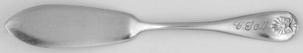 Shell (Silverplate, 1898) Flat Handle Butter Spreader