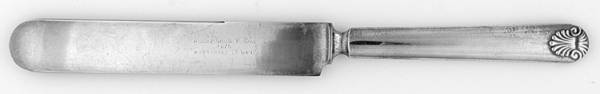 Shell (Silverplate, 1898) Blunt Solid Knife