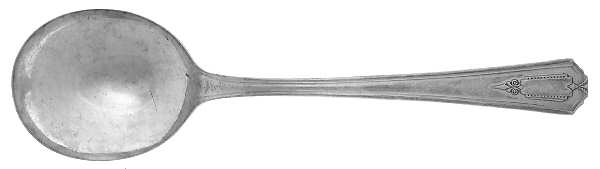 Shelton (Silverplate, 1935) Round Bowl Soup Spoon (Gumbo)