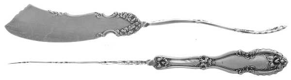 Sherwood (Silverplate, 1913) Flat Twisted Handle Master Butter Knife