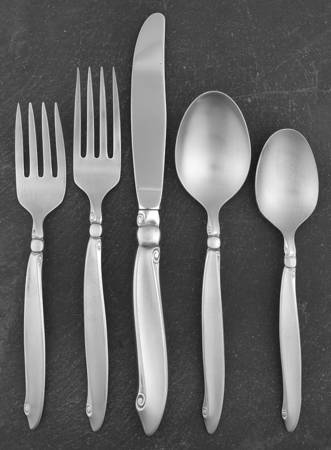 Shoreline (Stainless, Satin Finish) 5 Piece Place Setting