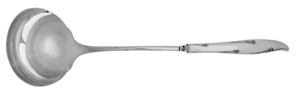Silver Flower (Silverplate, 1960) Hollow Handle Soup Ladle with Solid Bowl