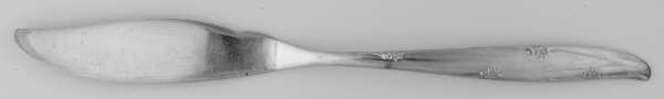 Silver Flower (Silverplate, 1960) Individual Solid Fish Knife