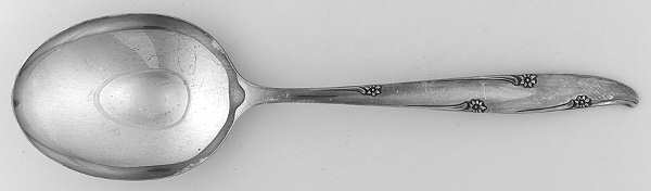 Silver Flower (Silverplate, 1960) Solid Smooth Casserole Spoon