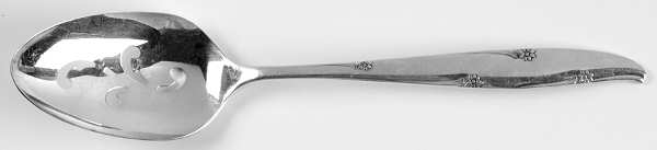 Silver Flower (Silverplate, 1960) Pierced Tablespoon (Serving Spoon)