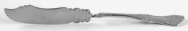 Simeon No. 1 (Silverplate, 1907) Flat Twisted Handle Master Butter Knife