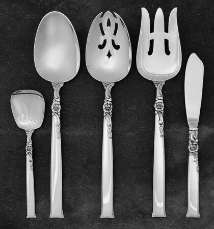 Silver Rose (Sterling, 1956) 5 Piece Hostess Set
