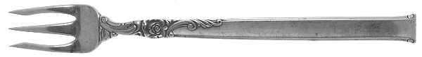 Silver Rose (Sterling, 1956) Cocktail/Seafood Fork