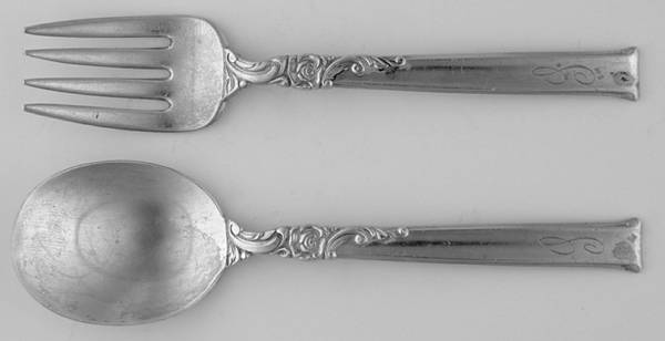 Silver Rose (Sterling, 1956) 2 Pc Baby Set (BF, BS)