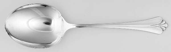 Silver Royal Flute (Silverplate) Solid Smooth Casserole Spoon