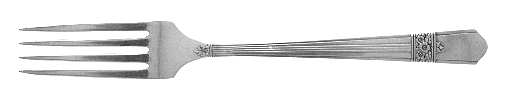 Silver Rose (Silverplate, 1940) Fork