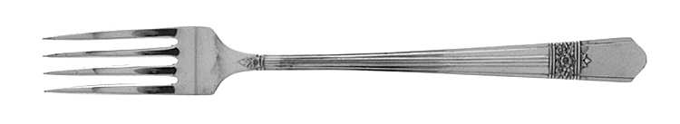 Silver Rose (Silverplate, 1940) Grille Fork (Viande)