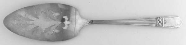 Silver Rose (Silverplate, 1940) Solid Pierced Pie Server