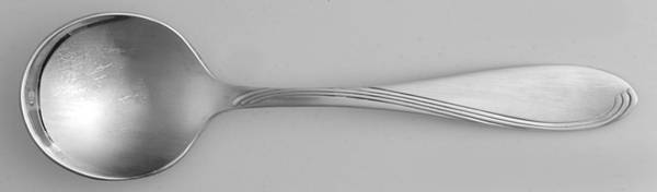 Silver Scroll (Silverplate) Round Bowl Soup Spoon (Cream Soup)