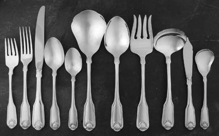 Silver Shell (Silverplate, 1978) 46 Piece Estate Set