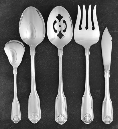 Silver Shell (Silverplate, 1978) 5 Piece Hostess Set