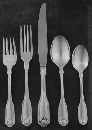 Silver Shell (Silverplate, 1978) 40 Piece Estate Set