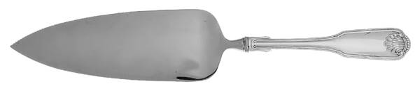 Silver Shell (Silverplate, 1978) Pie Server with Serrated Stainless Blade HC