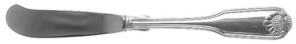 Silver Shell (Silverplate, 1978) Butter Spreader Hollow Hdl-Paddle/Stainless Blade