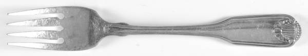 Silver Shell (Silverplate, 1978) Individual Salad Fork