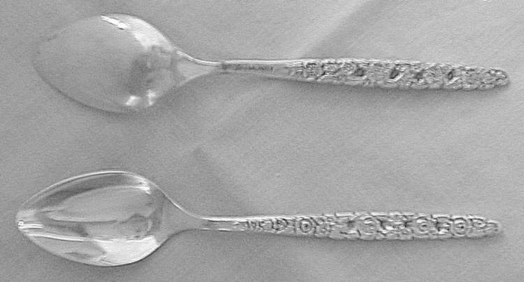 Silver Valentine (Silverplate, 1973) Straight Handle Baby Spoon