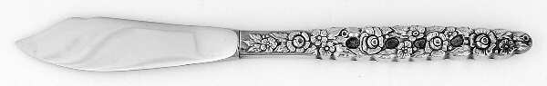 Silver Valentine (Silverplate, 1973) Hollow Handle Master Butter Knife