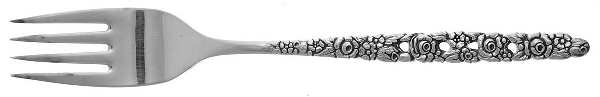 Silver Valentine (Silverplate, 1973) Individual Salad Fork