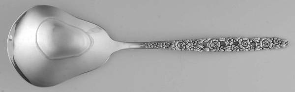 Silver Valentine (Silverplate, 1973) Solid Smooth Casserole Spoon