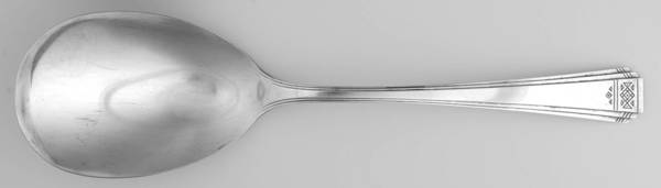Skyline-Skycrest (Silverplate, 1930) Solid Salad Serving Spoon